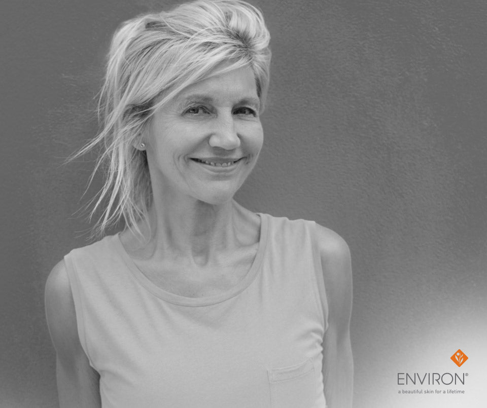A woman with blonde hair wearing a sleeveless top featured in an article about ultimate age-defying formulas.