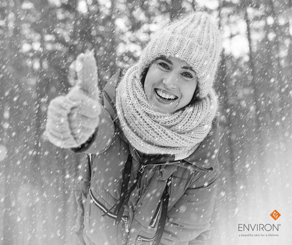 Knitted white winter hat made of soft yarn providing simple stress relief and warmth in cold weather