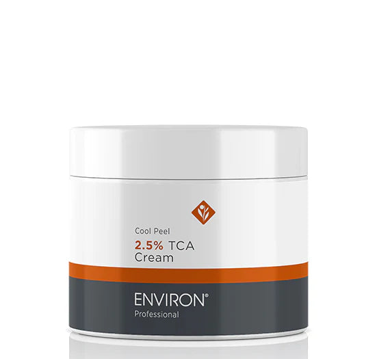 A white jar of Environ Professional Cool Peel 2.5% TCA Cream stands against a clean white background.
