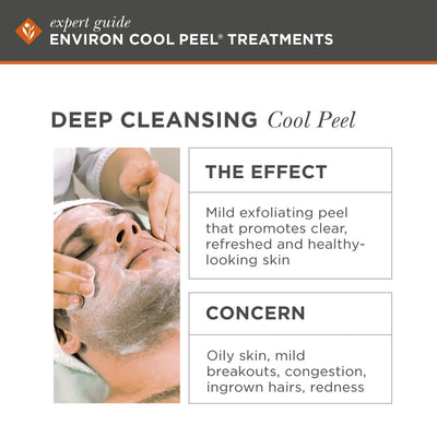 Environ cool peel™ deep cleansing facial treatment for oily skin and mild breakouts.