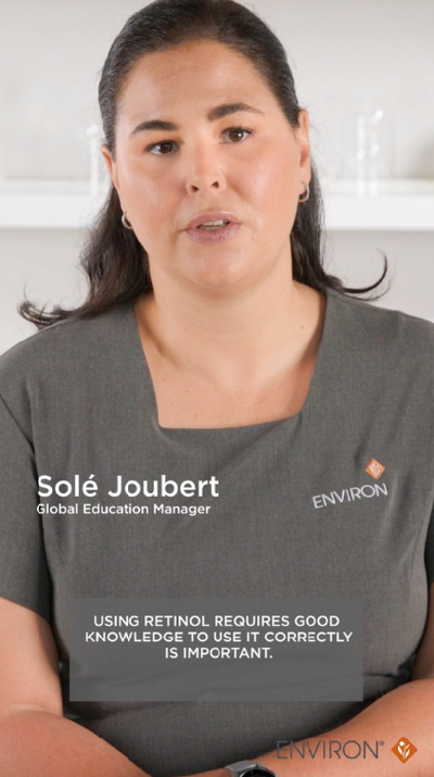Gray short-sleeved t-shirt with ’environ’ logo on the chest