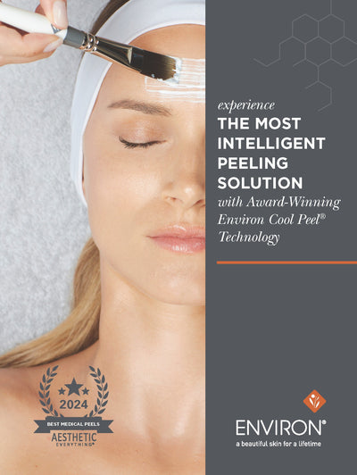 White headband worn by a woman during facial treatment