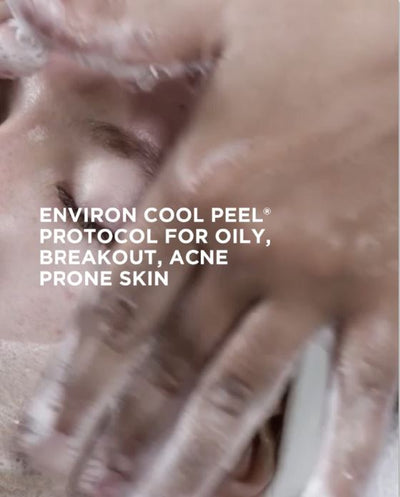 Environ cool peel protocol for oily, breakout-prone skin.