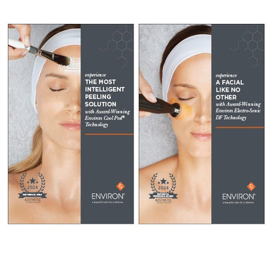 White headband worn by a woman during facial treatment