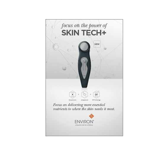 The Environ Electro-Sonic DF Mobile skincare device utilizes advanced sonophoresis and iontophoresis technology to deliver essential nutrients deep into the skin.